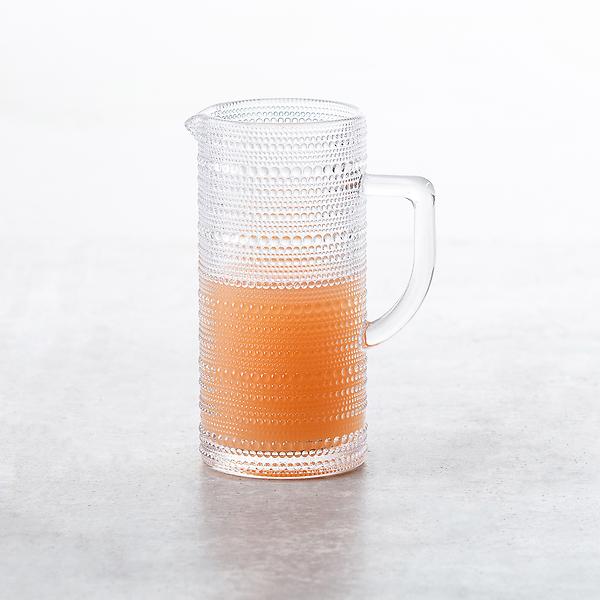 Clear Beaded Pitcher