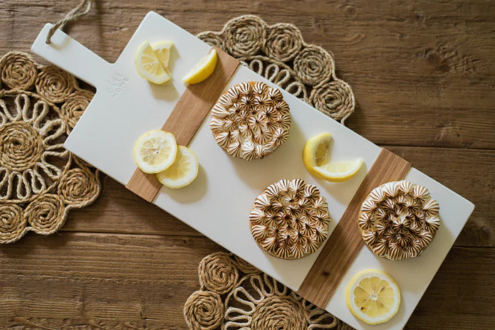 White Rectangle Mod Charcuterie Board, Small