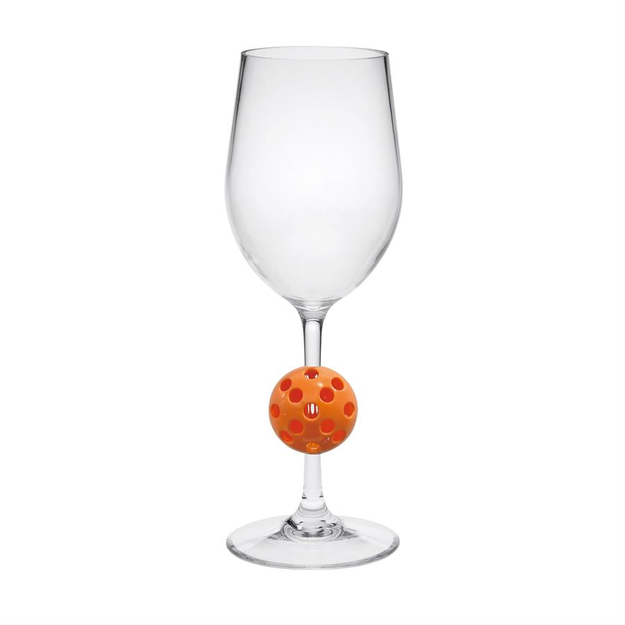 Pickle Ball Wine Glass