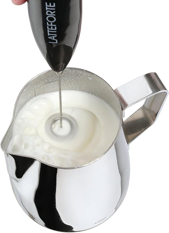 "Latteforte" Milk Frother with Stainless Steel Stand